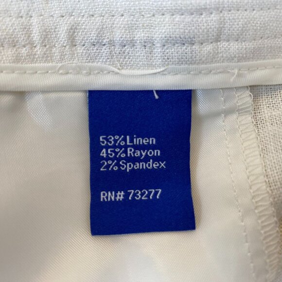 APT 9 Women's Torie Shorts Size 10 Beige Linen Blend Casual Summer Cuffed Pocket - Picture 6 of 9